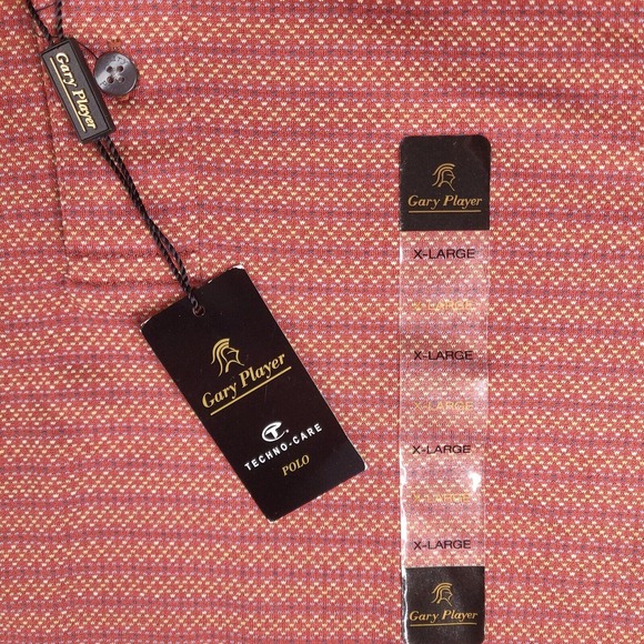Gary Player Polo Shirt Mens XL Golf 60's 2Ply Double Mercerized Moisture Wicking - Picture 5 of 11